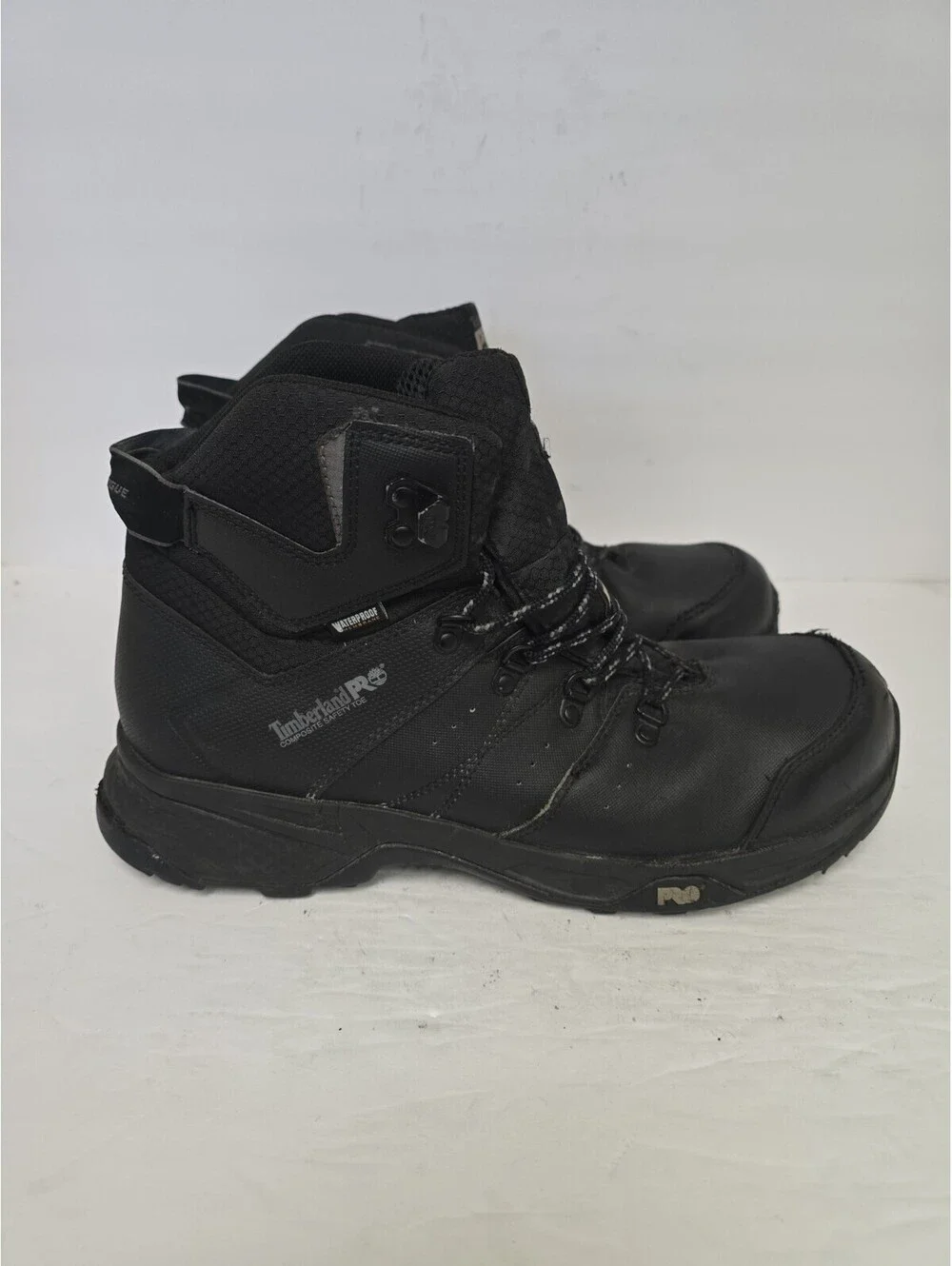 Timberland PRO Men's A2CB8 Switchback Waterproof Composite Toe Boot Black 12W